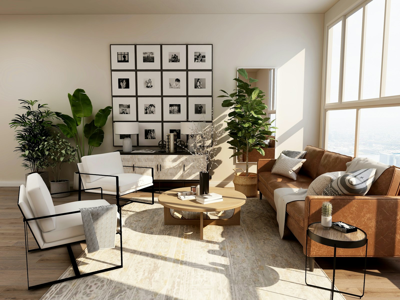 Ambiente residencial iluminado